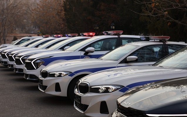 Naxçıvan polisinə yeni avtomobillər verildi - Foto